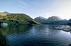 Schwarzsee v regionu Fribourg