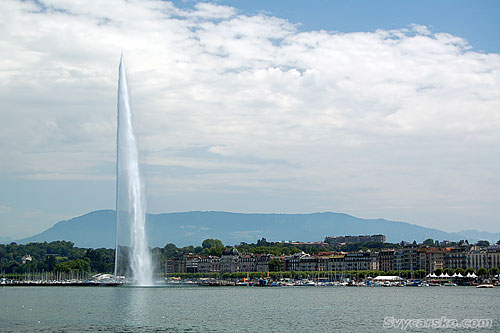 Ženevský vodotrysk Jet d'Eau