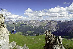 Lanovka v letovisku Arosa