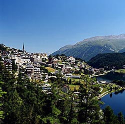St. Moritz v létě